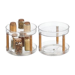 Nate Home by Nate Berkus 2-Tier Plastic 9-Inch Turntable Organizer