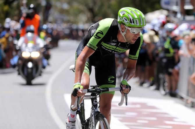 Ryder Hesjedal (Cannondale-Garmin) has a dig