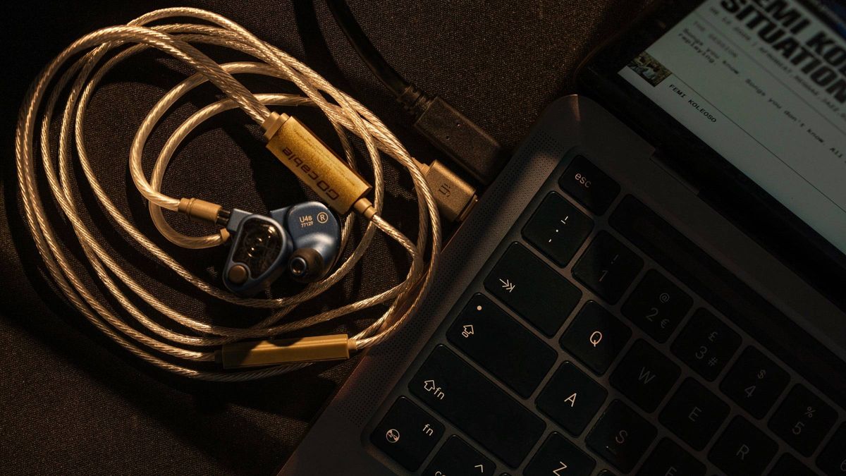 iFi's newest hi-res headphone DAC and amp squeezes into a tiny USB-C earbuds cable — you just add your own audiophile IEMs