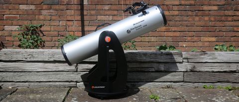 Celestron starsense explorer 8-inch dobsonian telescope side view