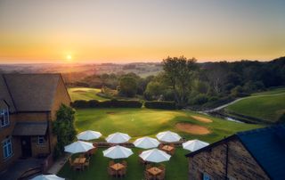 Tadmarton Heath Golf Club - 7th hole and terrace