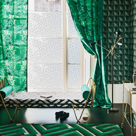 green emerald curtain with envy envy decorating ideas