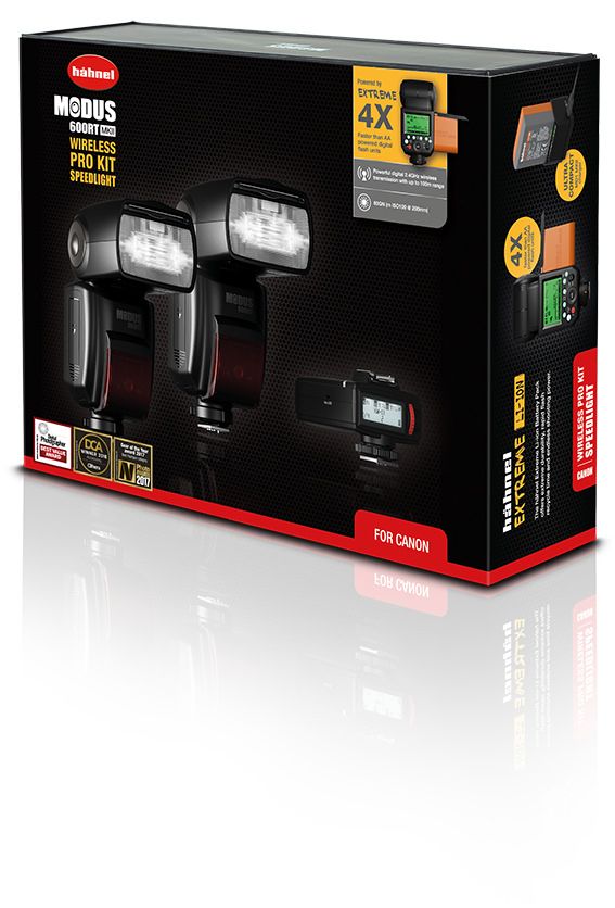Hahnel Modus 600RT Mk II Pro Kit for Canon - two flashguns plus Viper trigger