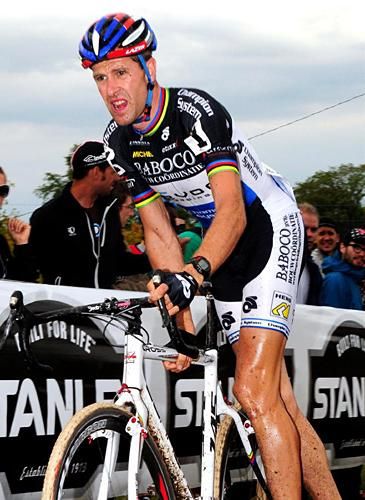 Erwin Vervecken (Team Revor-Baboco) at the barriers.