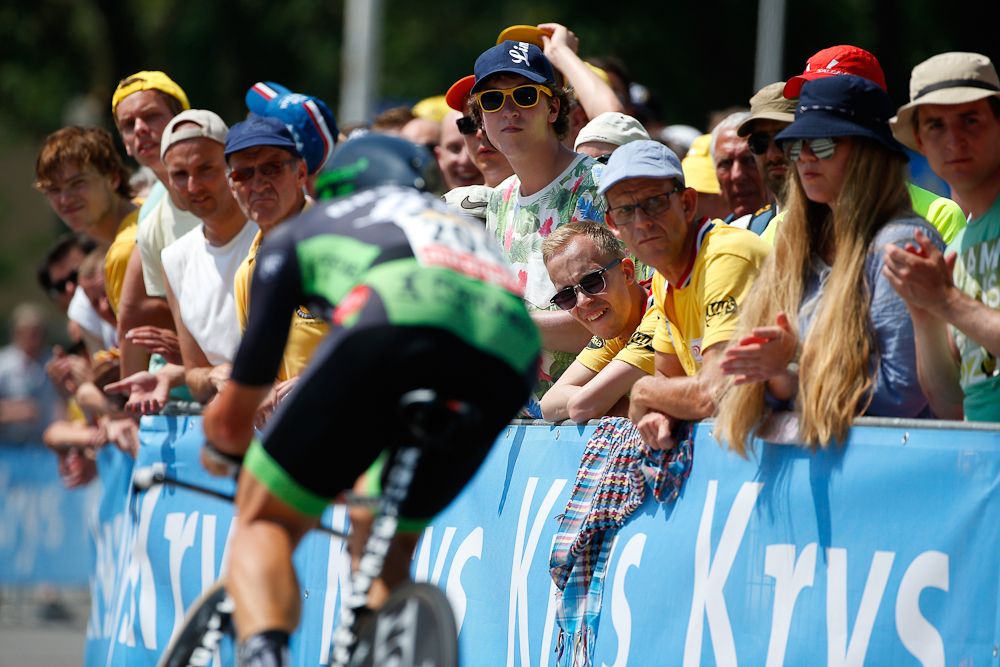 Dutch spectators got a close-up view of the action.