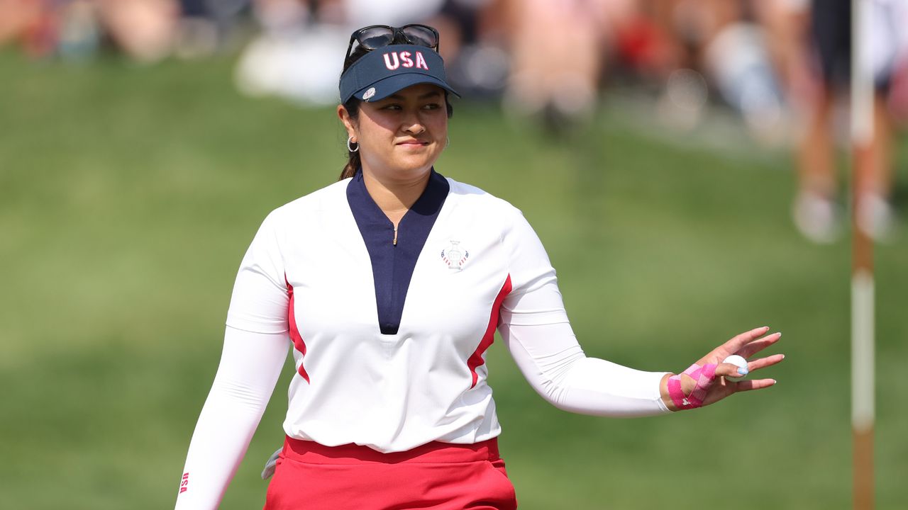 Lilia Vu during the Sunday singles of the Solheim Cup