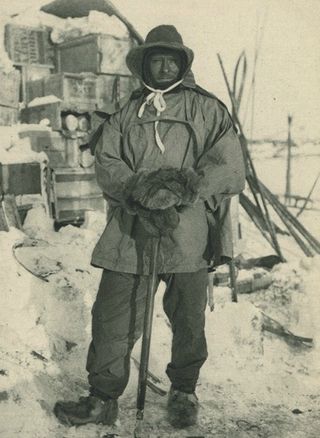 Petty Officer Edgar Evans. Photograph by H.G. Ponting. One of the four men Scott selected for the final push to the Pole, Evans was the first to die during the treacherous return trek.