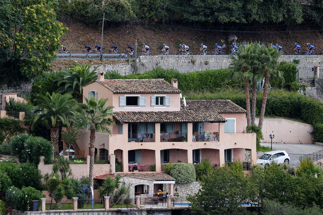 Tour de France 2020 107th Edition 2nd stage Nice Nice 186 km 30082020 Scenery Bora Hansgrohe Movistar Team photo Luca BettiniBettiniPhoto2020
