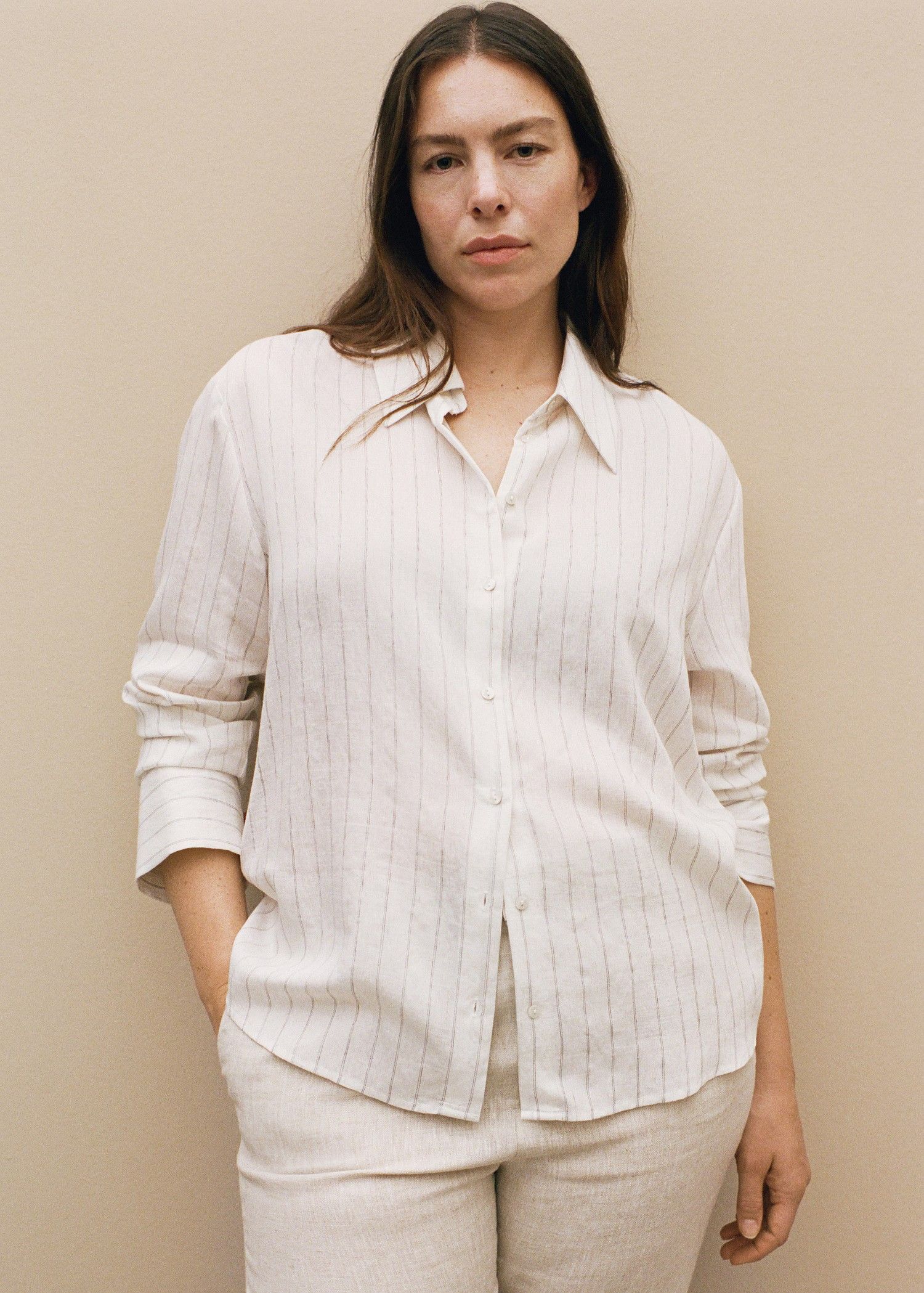 MANGO, Stripe-Print Shirt - Women | Mango United Kingdom