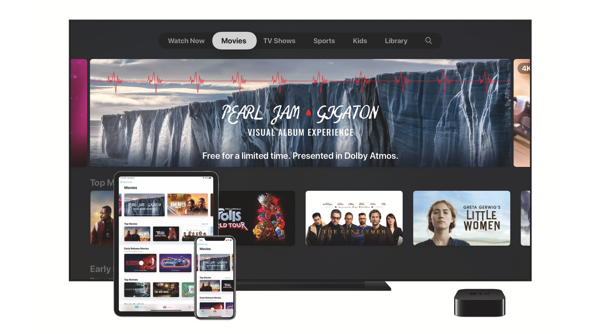 Apple is giving away Pearl Jam's latest music video in Dolby Vision