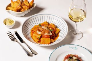 Paccheri with red mullet at Osteria Del Mare