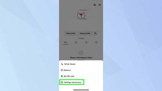 TikTok Settings and privacy and privacy