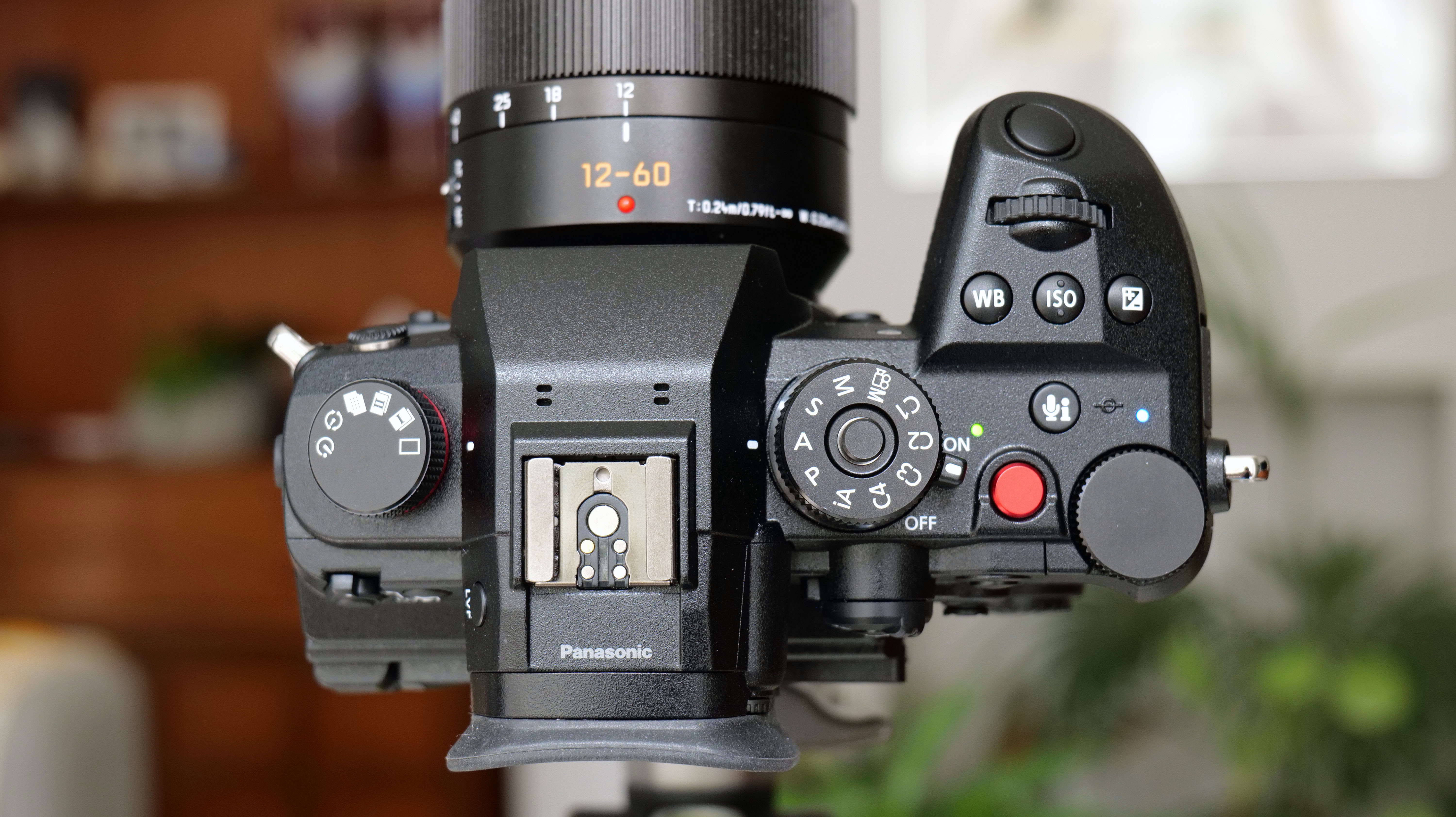 Top plate of the Panasonic Lumix GH7 camera