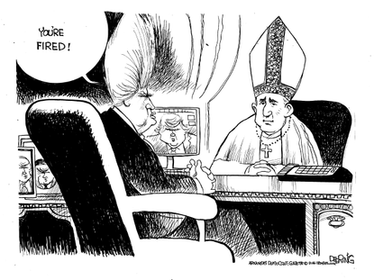 Editorial Cartoon U.S. Pope Francis