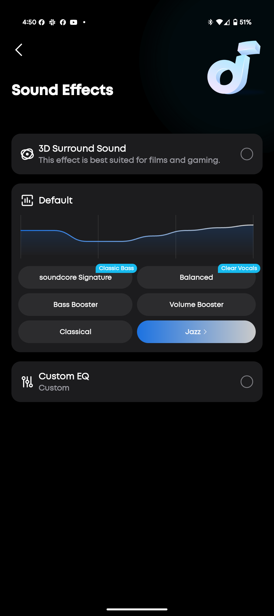 Soundcore AeroFit 2 app EQ presets
