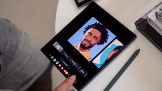 Using the AI portraits feature on the Galaxy Z Fold 6