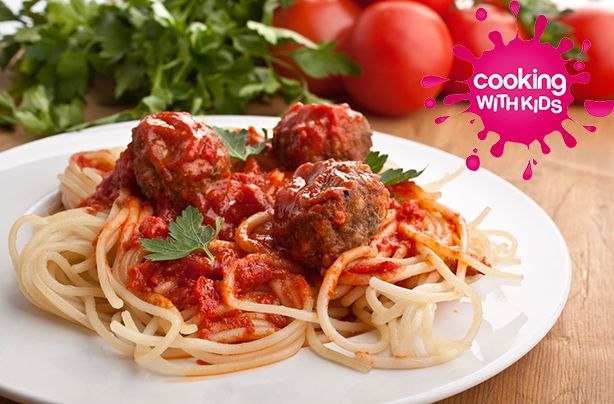 Make with kids: spaghetti and meatballs