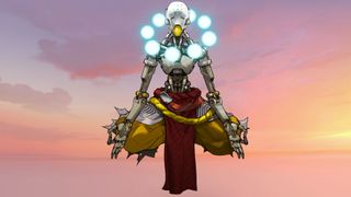 A portrait of the Overwatch 2 character Zenyatta