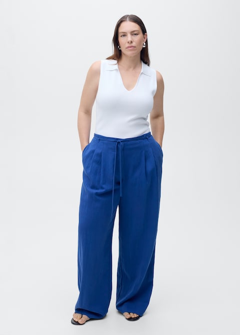 MANGO, Lyocell Suit Pants With Bow Belt - Women | Mango Usa