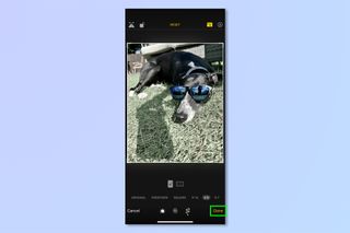 A screenshot showing how to edit photos on iPhone