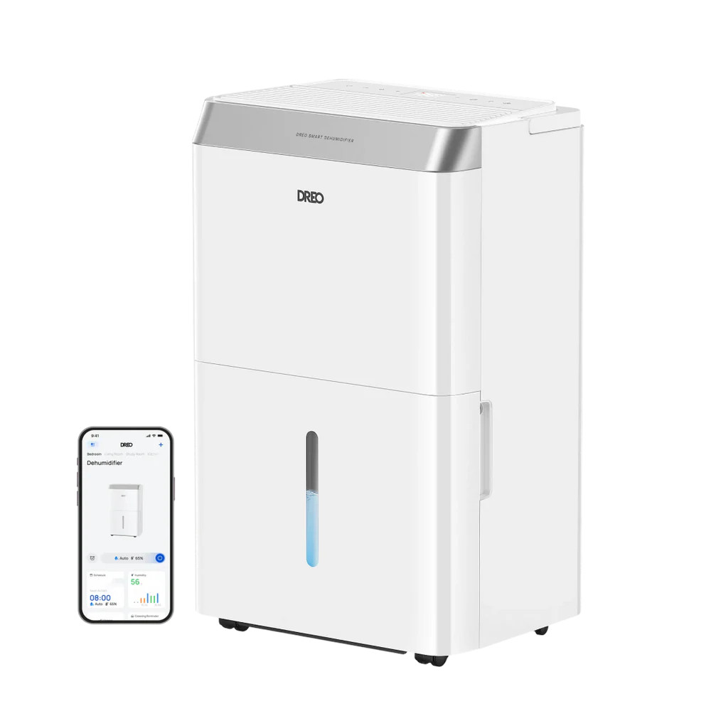 dreo 512s dehumidifier on white background