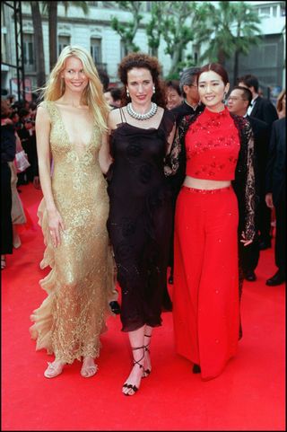 Claudia Schiffer, Andie MC Dowell and Gong Li, 2000