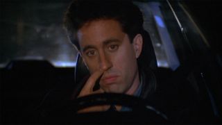 Jerry nose picking on Seinfeld