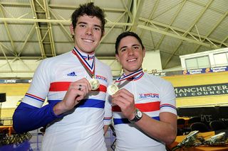 Luke Rowe and Peter Kennaugh, winners, British Madison National Championship 2011
