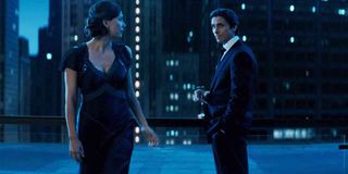 Maggie Gyllenhaal and Christian Bale in The Dark Knight