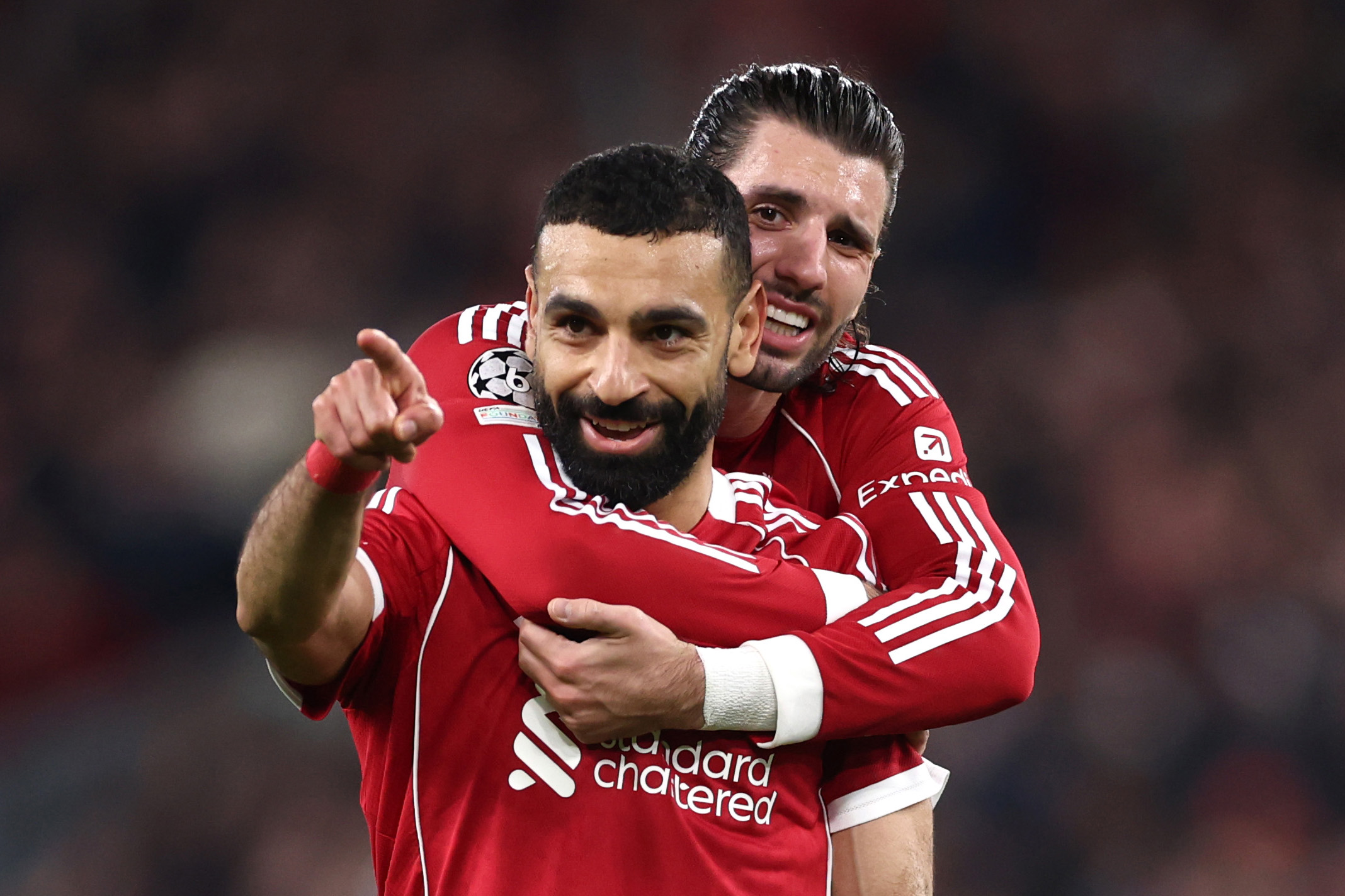 Liverpool forward Mohamed Salah was substituted against Galatasaray