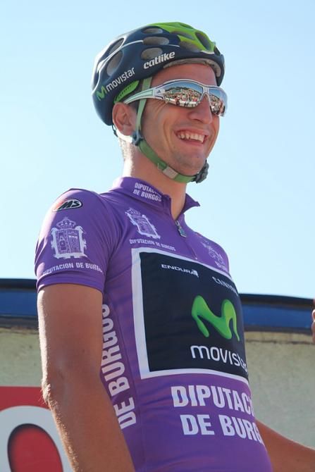 Juan Jos&eacute; Lobato (Movistar Team) started the stage as leader of the race