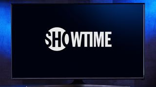 Showtime logo on TV screen