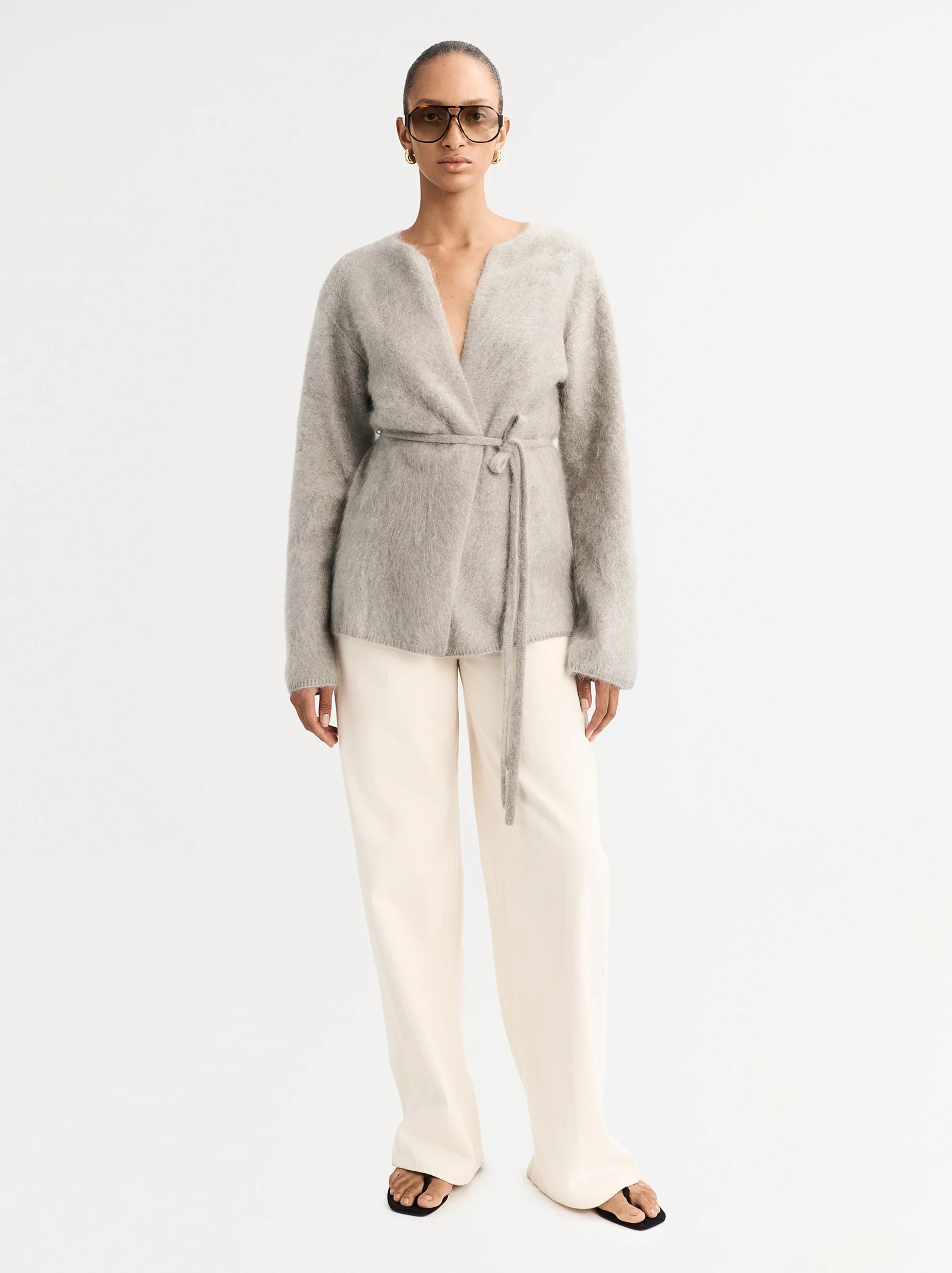 Soft Goat, Brushed cashmere cardigan