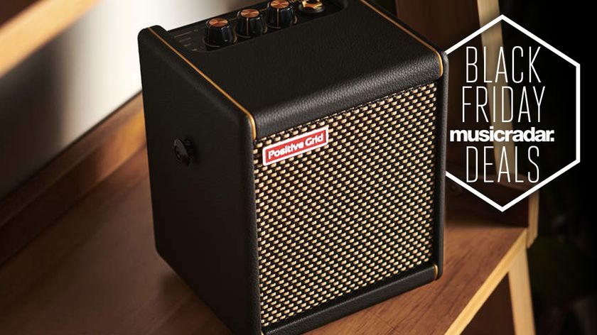 Positive Grid Mini on a shelf