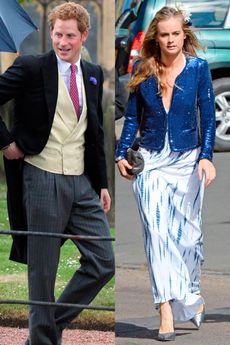Prince Harry and Cressida Bonas - Prince Harry and new girlfriend Cressida Bonas attend a wedding