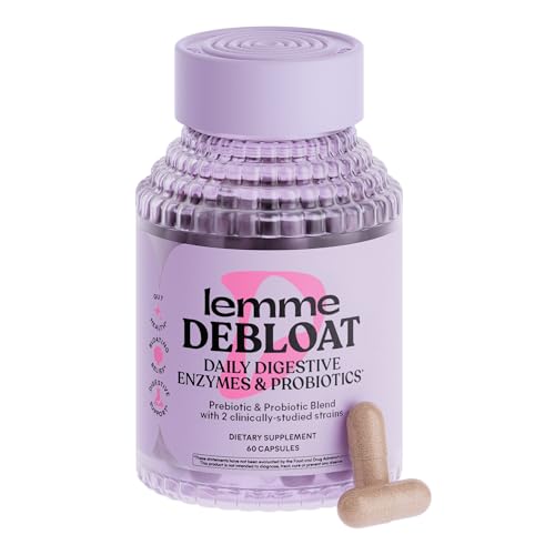 Lemme Debloat Probiotic Capsules for Bloating &amp;amp; Gas Relief, 30-Day Supply
