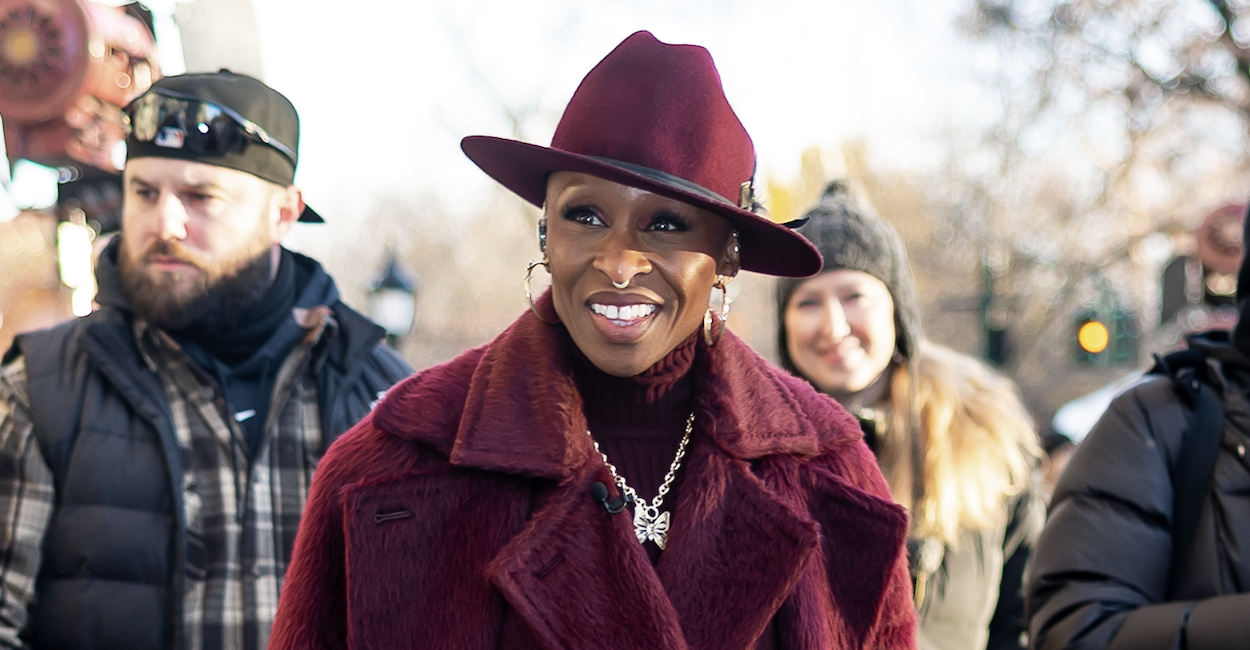 Cynthia Erivo is seen on the Upper West Side on November 27, 2025 in New York City. 