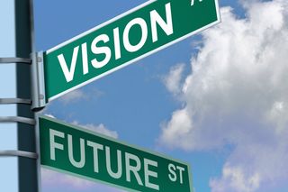 Street signs labelled "Vision Street" and "Future Street".