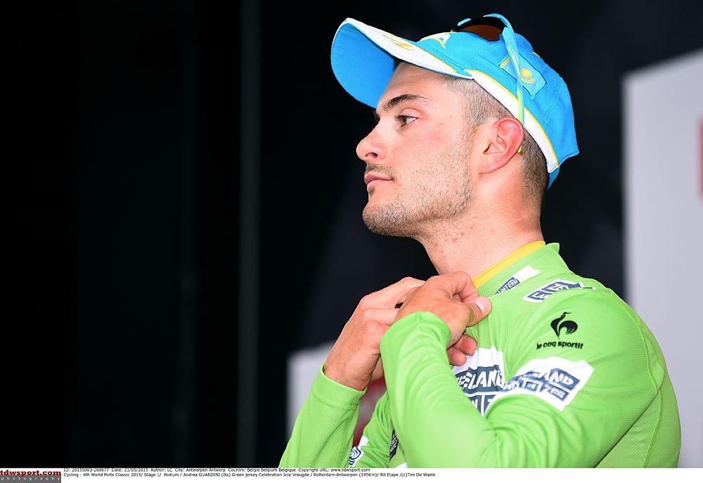 Andrea Guardini (Astana) is also leading the point classification