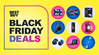 Collage of tech from the Best Buy Black Friday sale