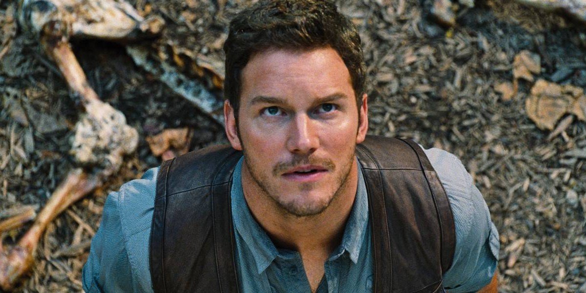 Owen Grady stands looks above in a scene from &#039;Jurassic World&#039;