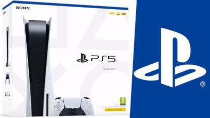PS5 box Sony logo