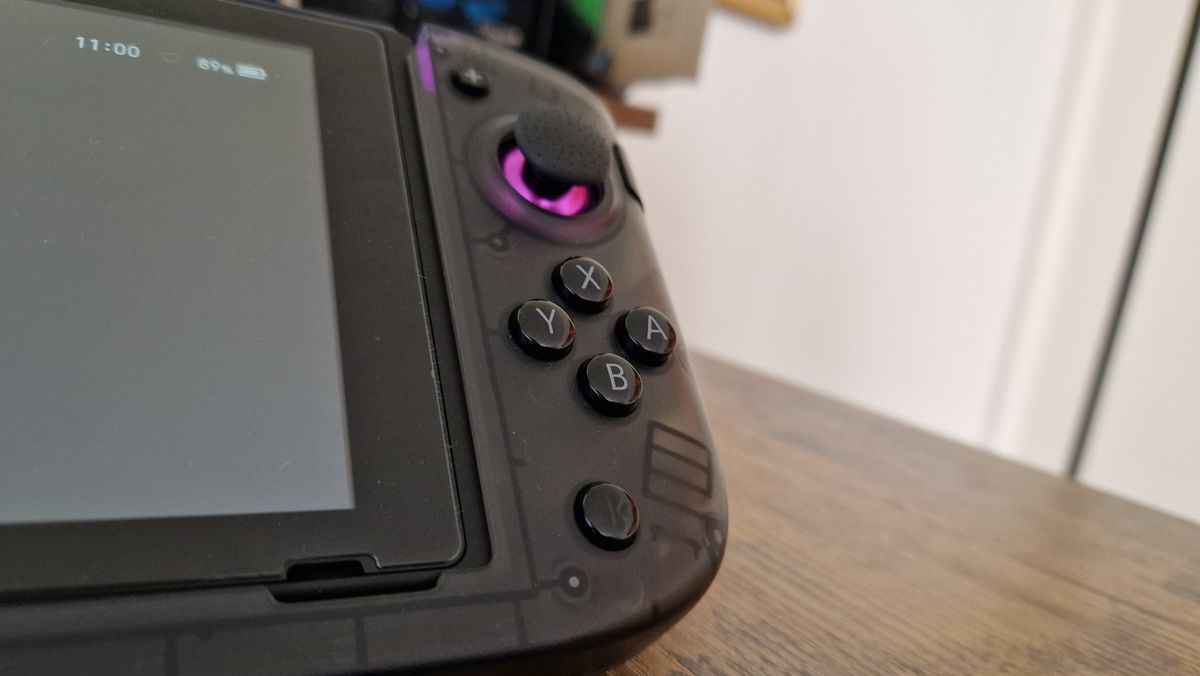 CRKD Nitro Deck+ review image showing the right hand side of the controller