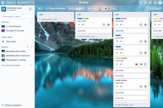 Trello's new layout and navigation bar