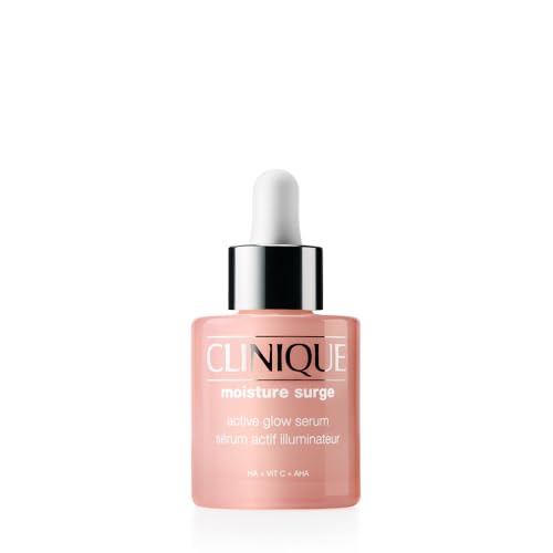 Clinique Moisture Surge Active Glow Serum With Lactic Acid, Hyaluronic Acid + Vitamin C | Hydrating, Lightweight + Oil Free&amp;#8203;, 1 Fl. Oz.