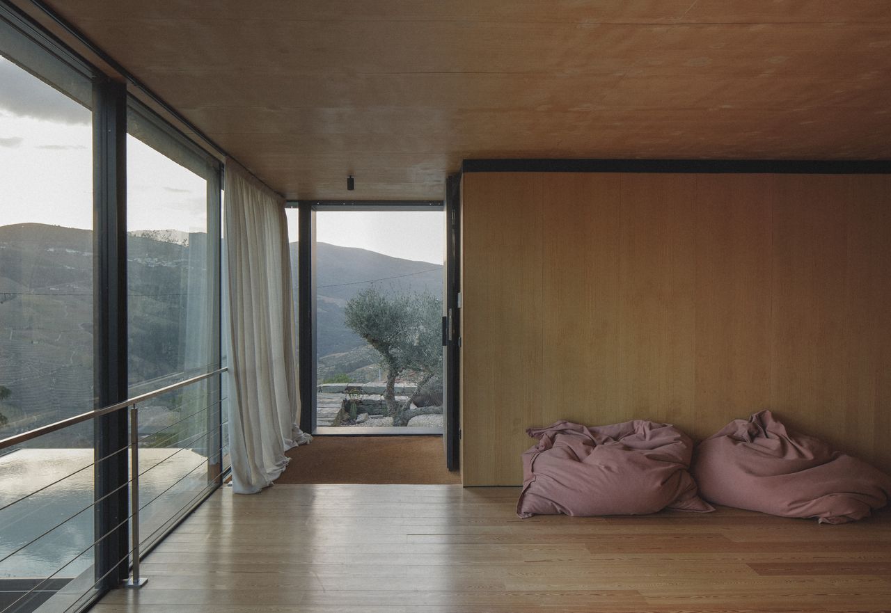 The living area on the uppermost floor