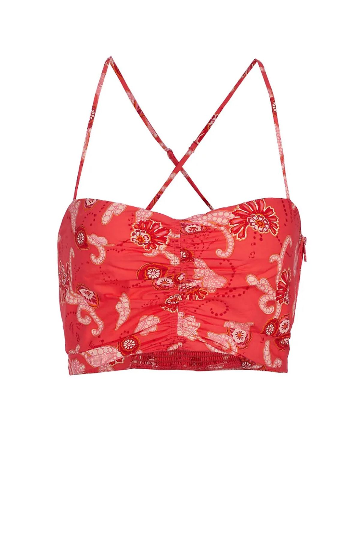 A.L.C. Arit Paisley Crop Top