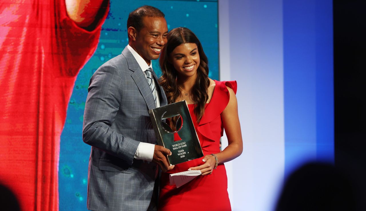 Tiger and Sam at the Hall of Fame