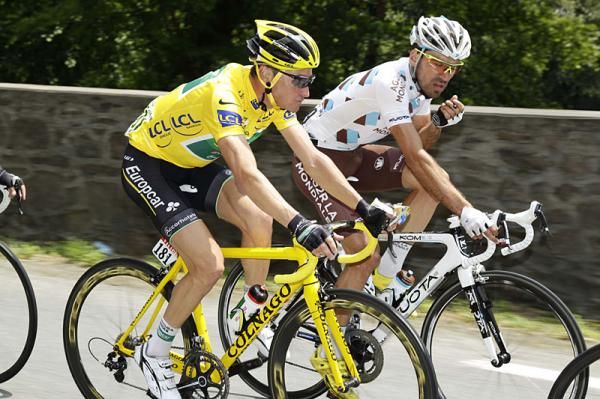 Thomas Voeckler (Europcar) in yellow