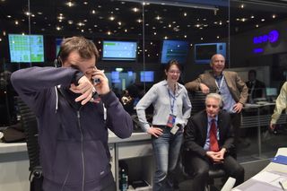 Rosetta Mission Crew's Philae Celebration